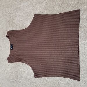 High Neck Ribbed Tank Top